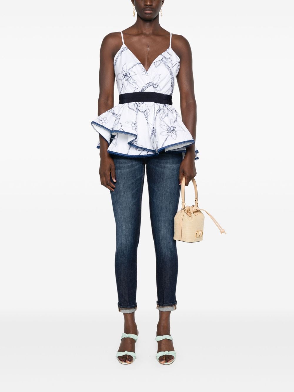 Dondup Jeans Blu Donna Monroe Skinny