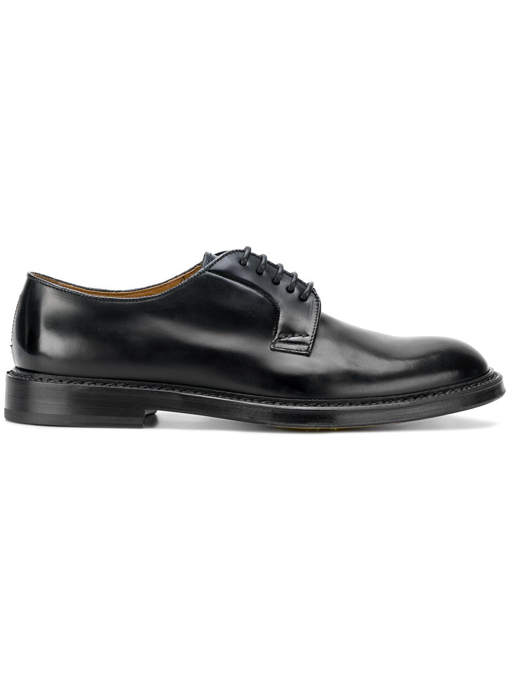 Doucal's Derby Men's Black Leather Shoe - Main Image