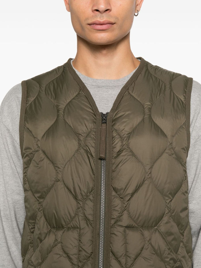 Taion Gilet Verde Uomo 4