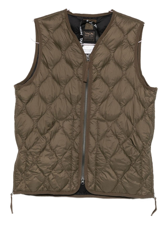 Taion Gilet Verde Uomo 1