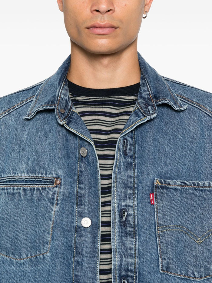 Levi's Herren – Twist-Hemdjacke in Blau 4