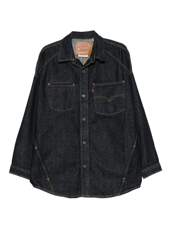 Levi's Herren Langarmhemd Blau 1