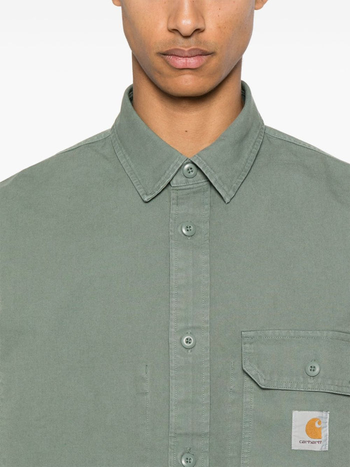 Carhartt Green Men's Shirt Chest Pocket 4