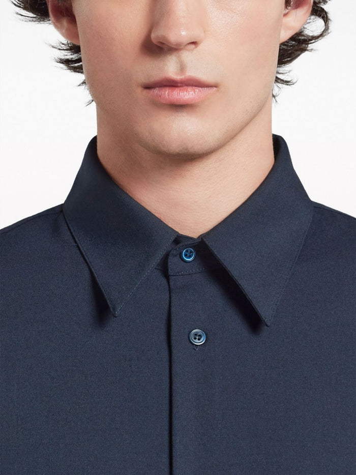 Marni Men's Blue Shirt with Chest Pocket 3