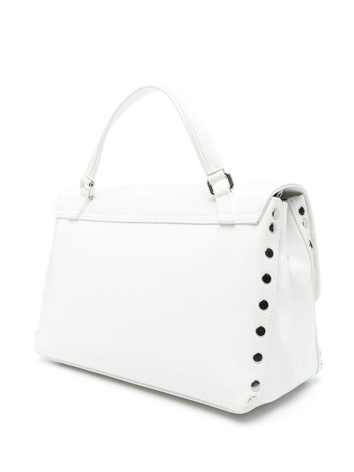 Zanellato Borsa Bianco Donna Postina Rimboccata Brillante Small 3