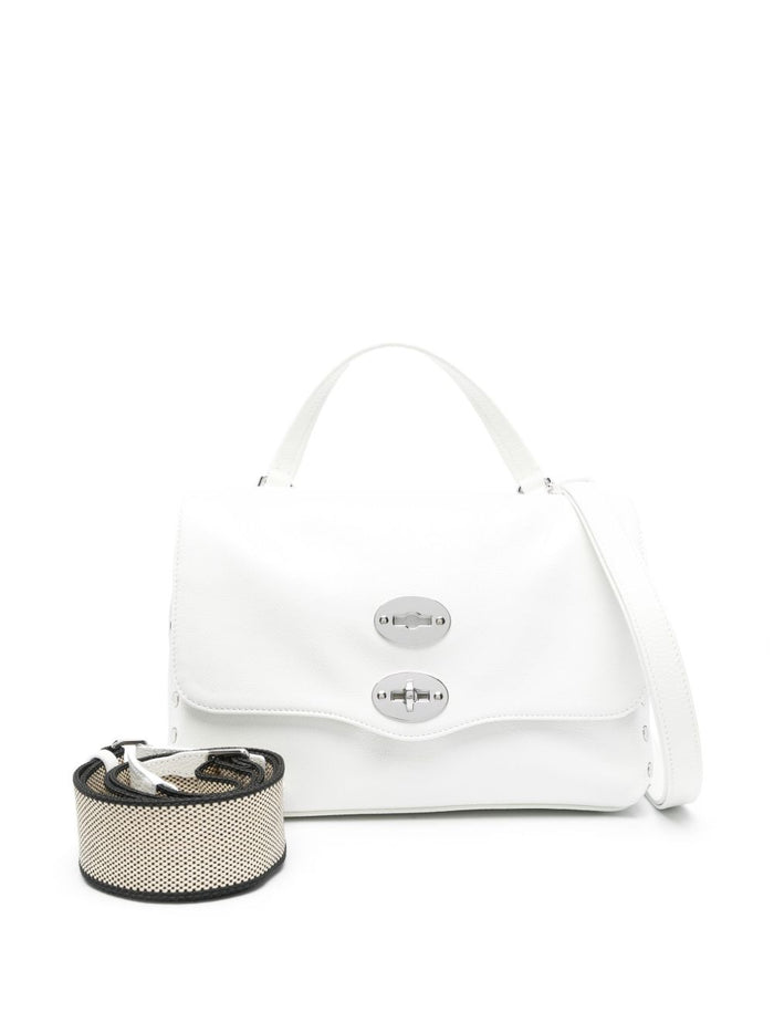 Zanellato Borsa Bianco Donna Postina Rimboccata Brillante Small 5