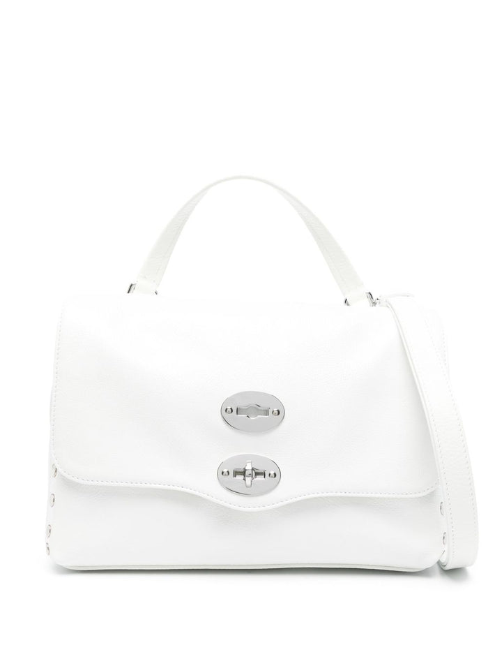 Zanellato Borsa Bianco Donna Postina Rimboccata Brillante Small 1