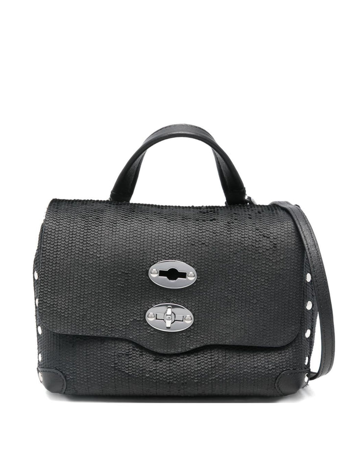 Zanellato Borsa Nero Donna Postina Baby CBI Anniversario 1