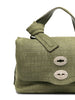 Zanellato Borsa Verde Donna Postina Jones Caiman Small 5