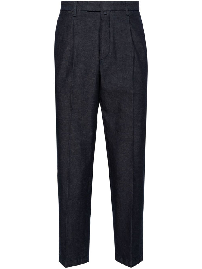 Briglia 1949 Pantalone Blu Uomo Gamba Dritta Crop 5