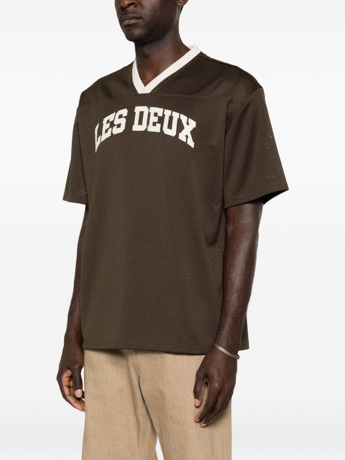 Les Deux T-Shirt Marrone Uomo Traforata 1