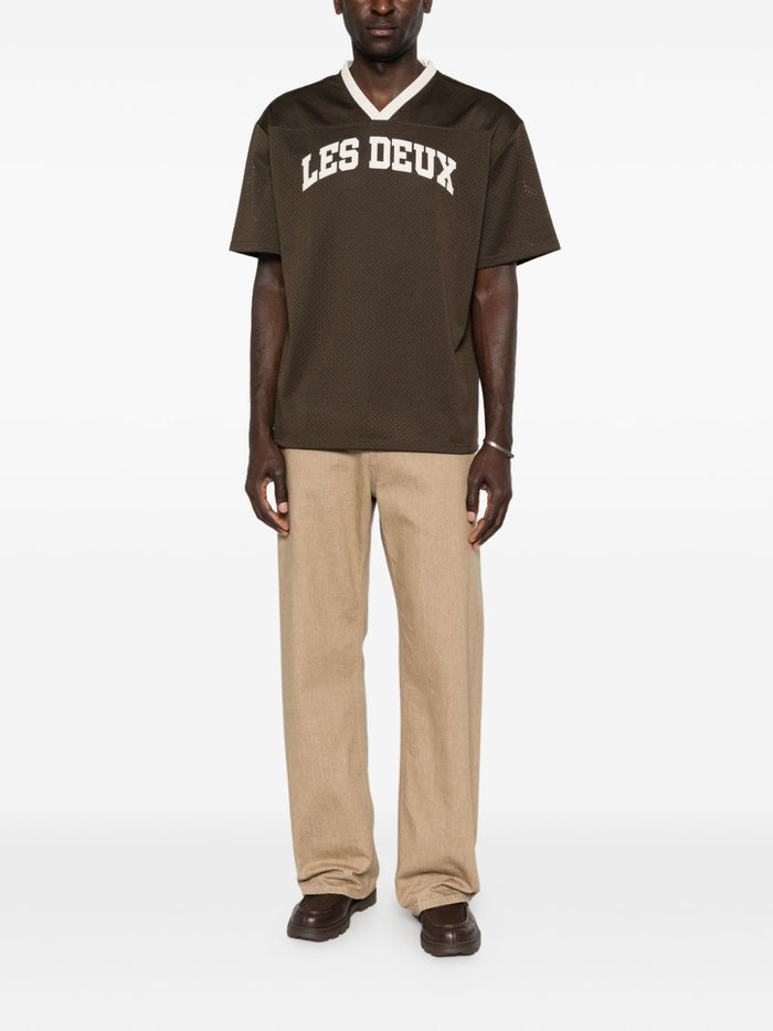 Les Deux T-Shirt Marrone Uomo Traforata 2