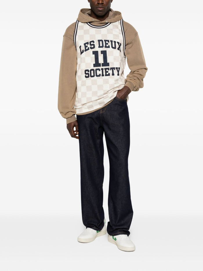 Les Deux Canotta Marrone Uomo Silas 2