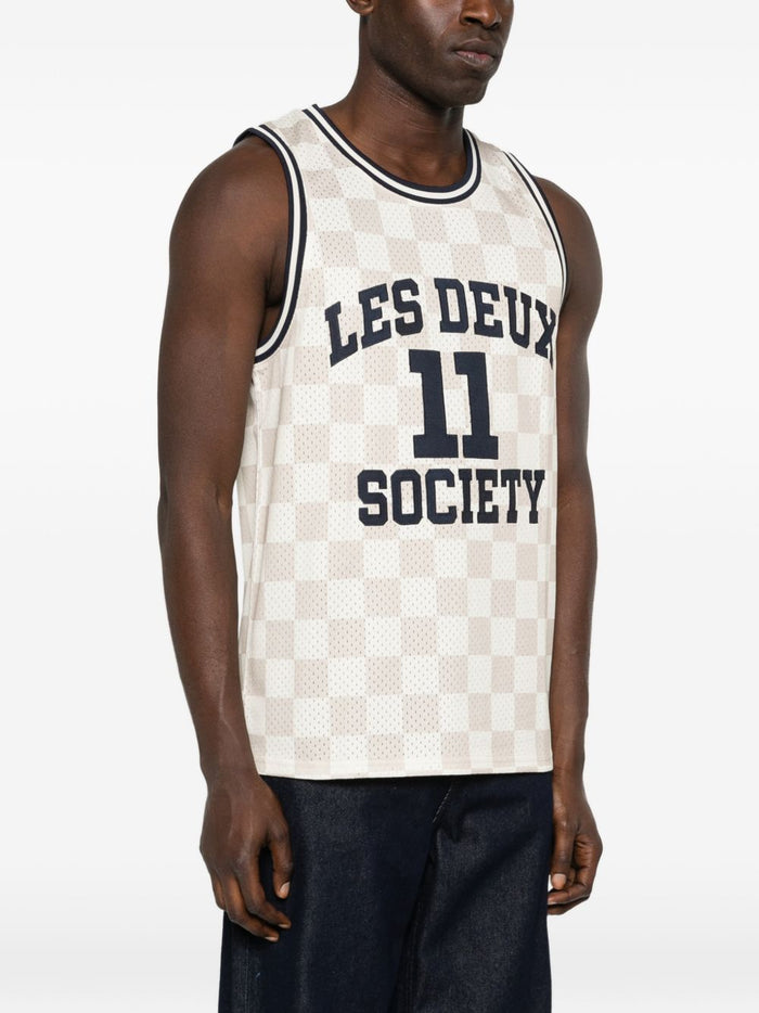 Les Deux Canotta Marrone Uomo Silas 1