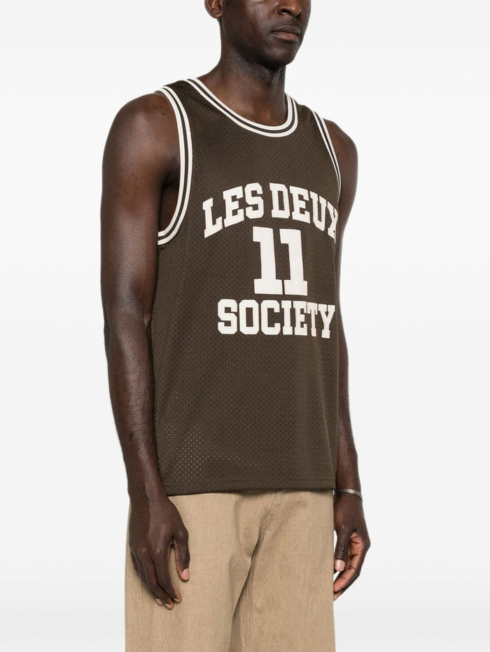 Les Deux Canotta Marrone Uomo Silas 1