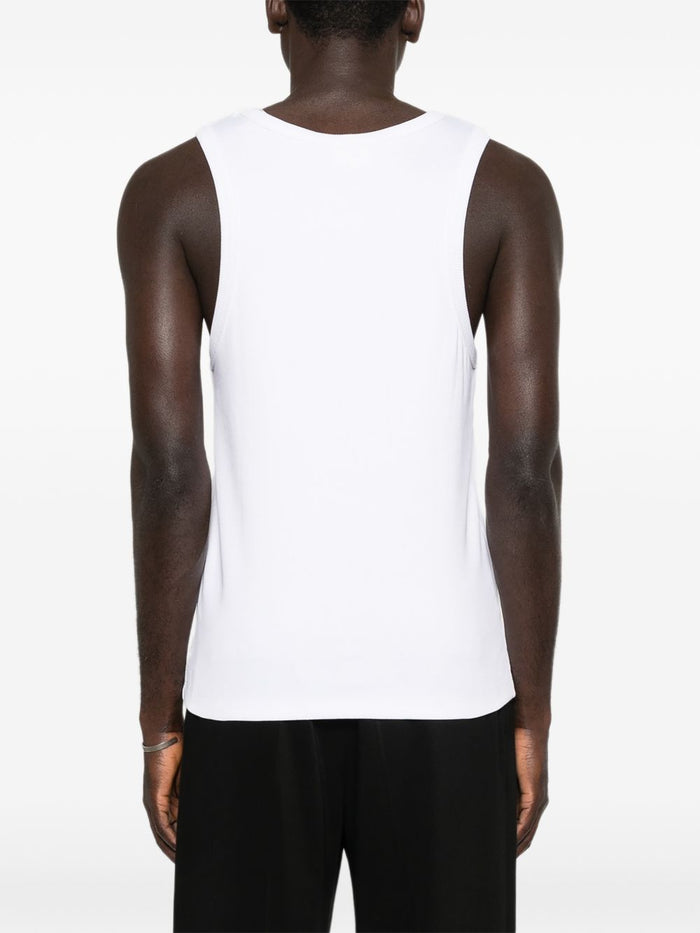 Les Deux Canotta Bianco Uomo Ricamo Logo 3