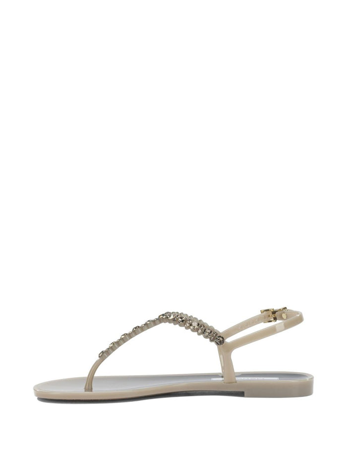 Menghi Scarpe con Cristalli Donna Beige 2