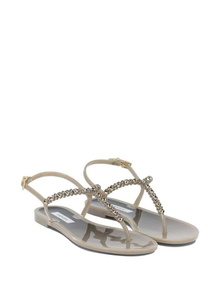 Menghi Scarpe con Cristalli Donna Beige 3