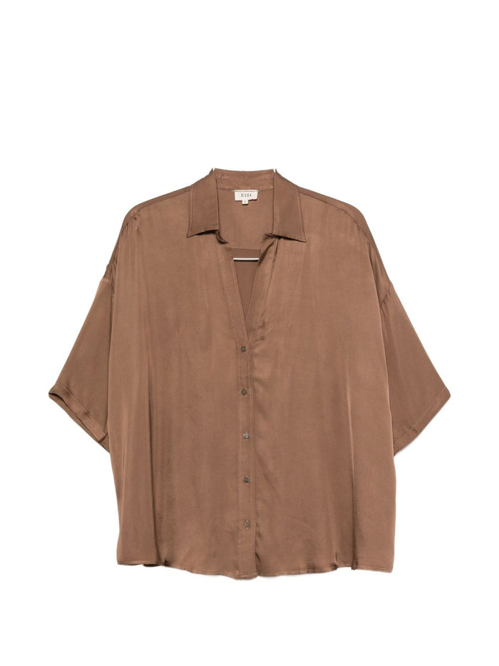 Diega Camicia Ampia Donna Marrone 5