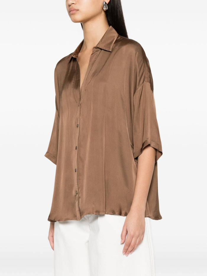 Diega Camicia Ampia Donna Marrone 1