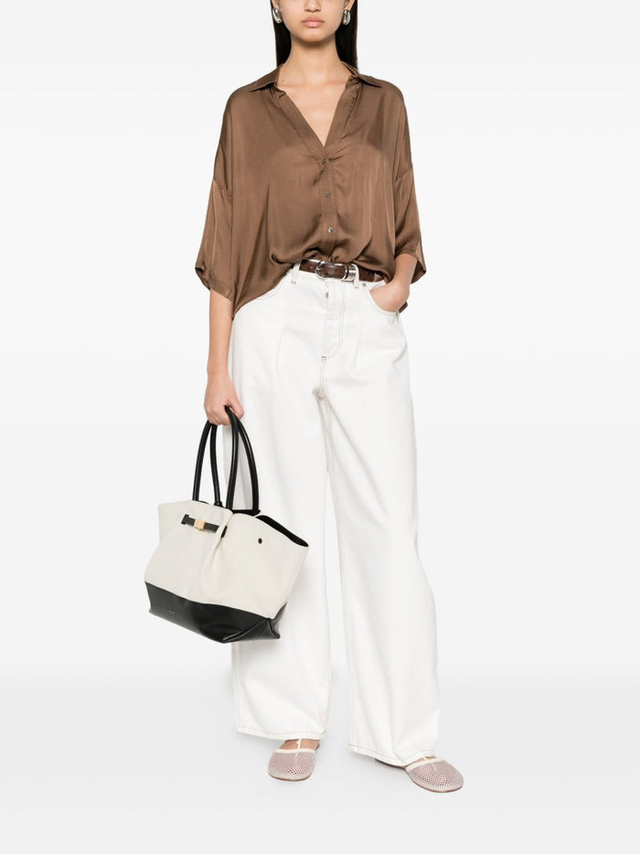 Diega Camicia Ampia Donna Marrone 2