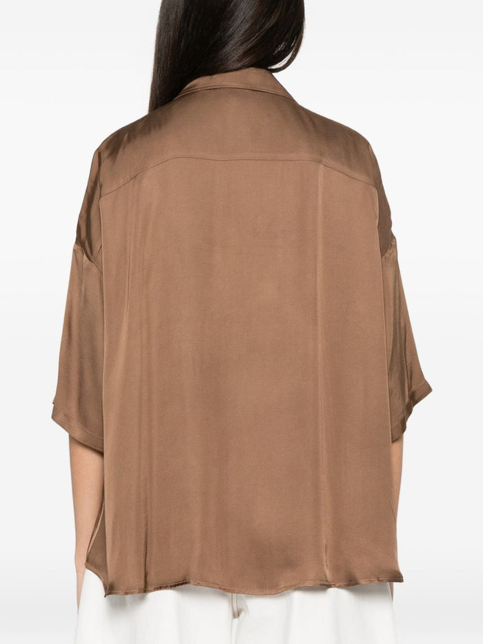 Diega Camicia Ampia Donna Marrone 3