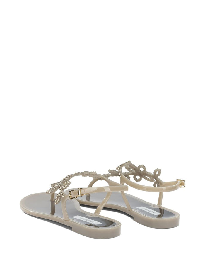 Menghi Scarpe Motivo Floreale Donna Beige 2