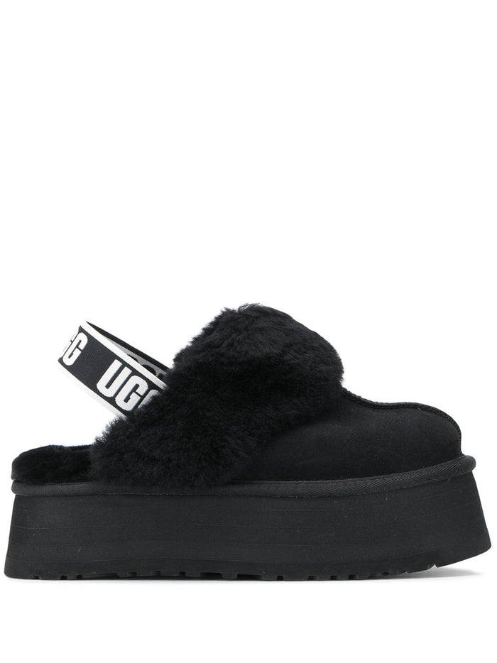 Ugg Slippers Funkette Women Shoes Black 1