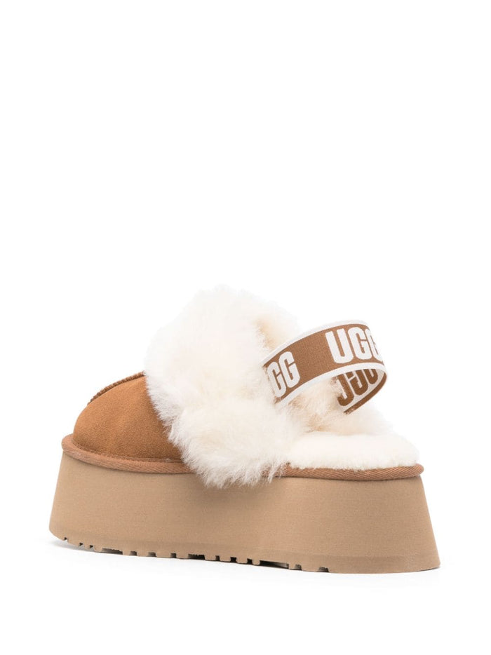 Ugg Slippers Funkette Donna Scarpe Marrone 4