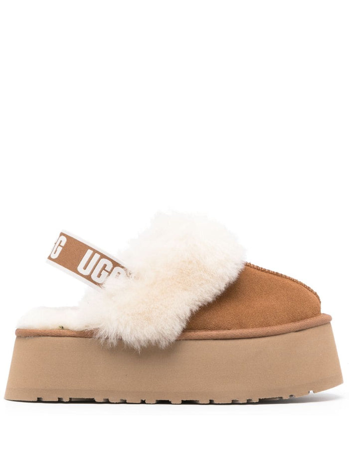 Ugg Slippers Funkette Donna Scarpe Marrone 1