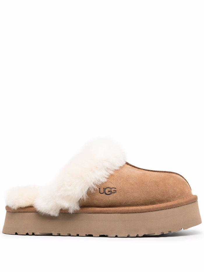 Ugg Disquette Donna Ciabatte Marrone 1
