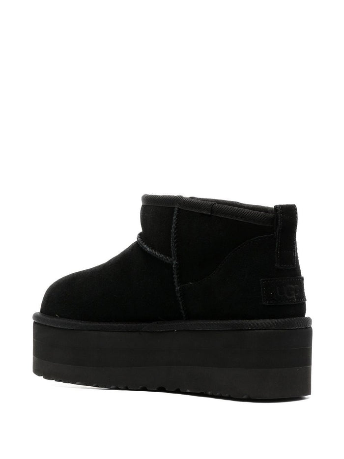 Ugg Classic Ultra Mini Women's Boots Shoes Black 2