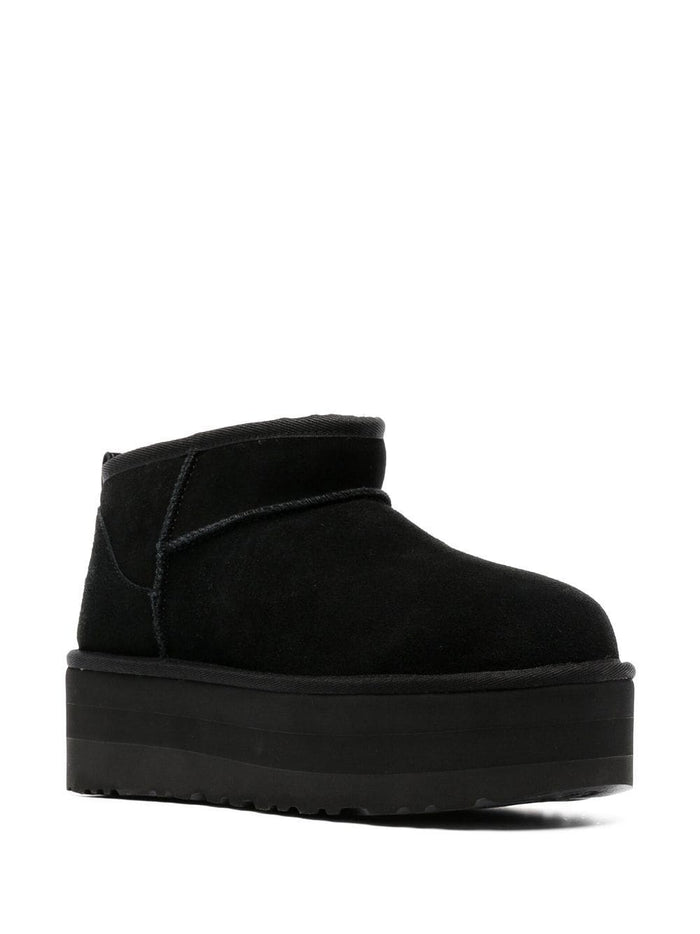 Ugg Classic Ultra Mini Women's Boots Shoes Black 3