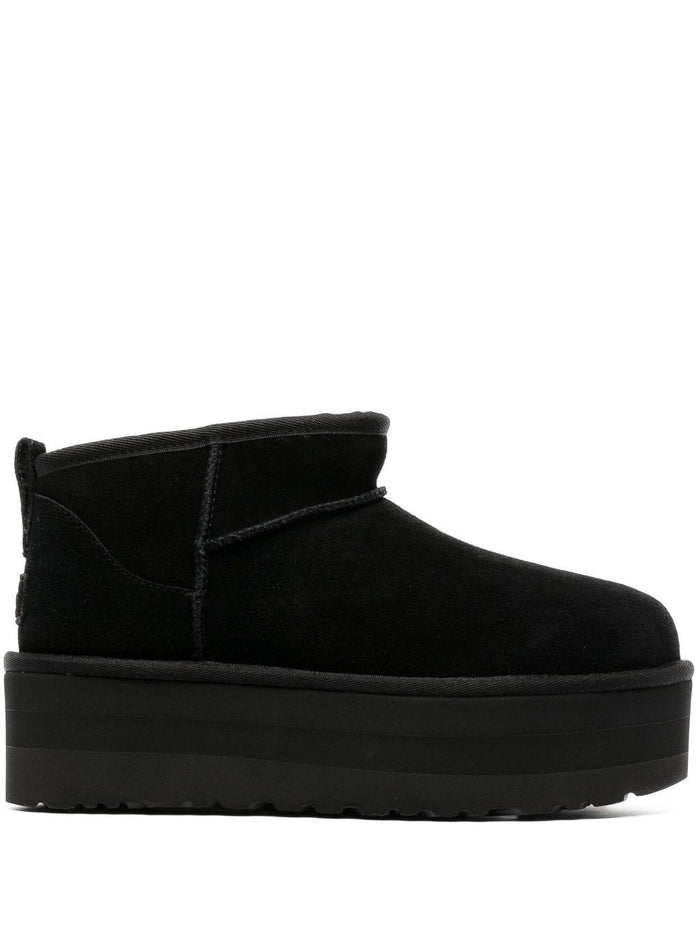 Ugg Classic Ultra Mini Women's Boots Shoes Black 1