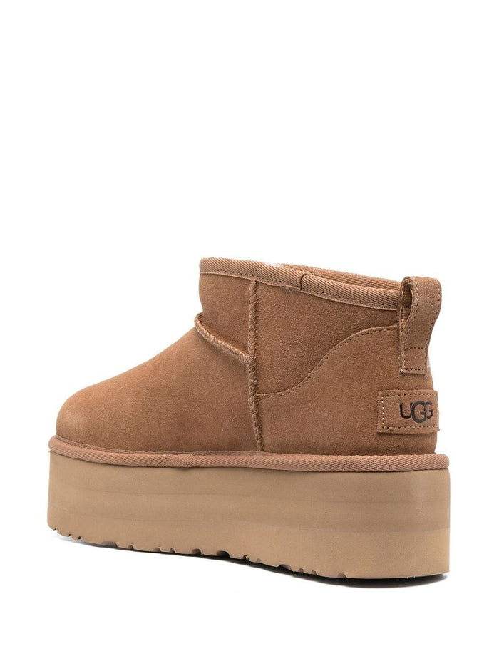 Ugg Stivali Classic Ultra Mini Platform Donna Scarpe Marrone 2