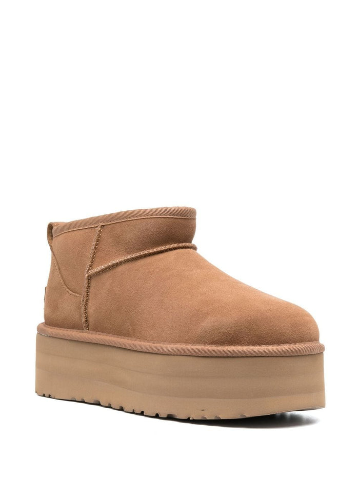 Ugg Stivali Classic Ultra Mini Platform Donna Scarpe Marrone 4