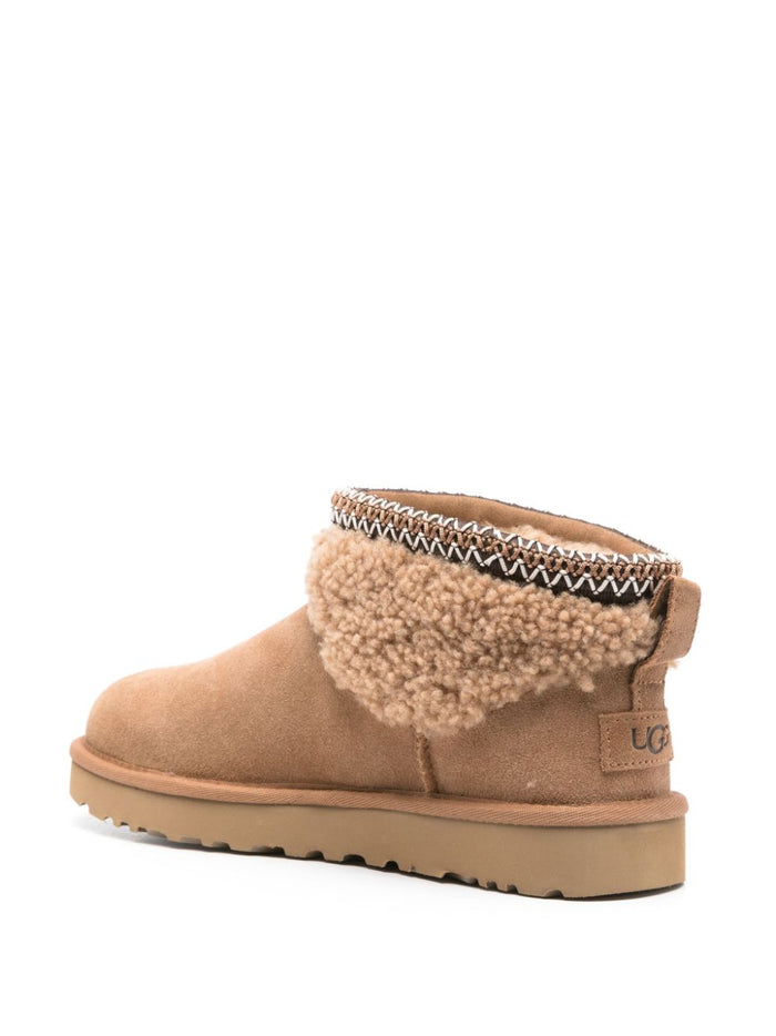 Ugg Stivali Classic Ultra Mini Maxi Curly Donna Scarpe Marrone 3