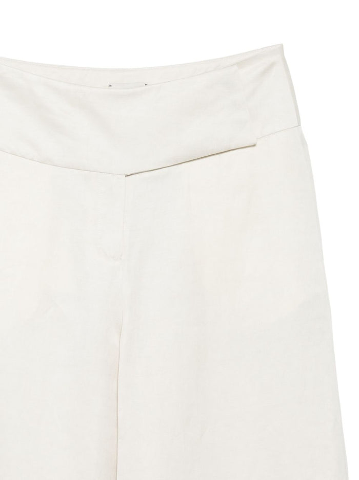 Alysi Pantalone Ampio Donna Bianco 3
