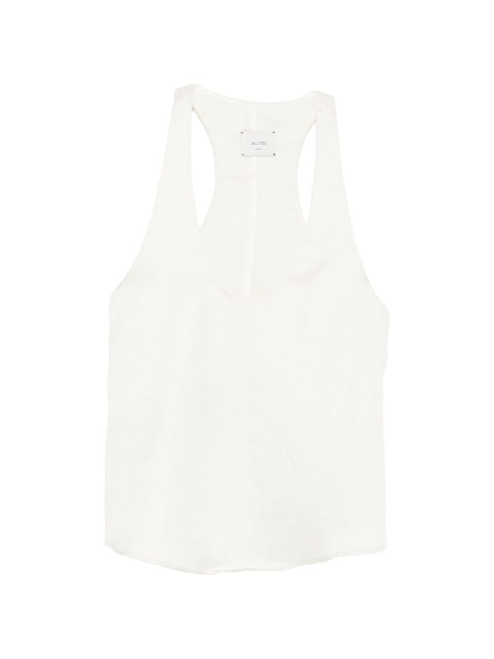 Alysi Canotta Bianco Donna 1