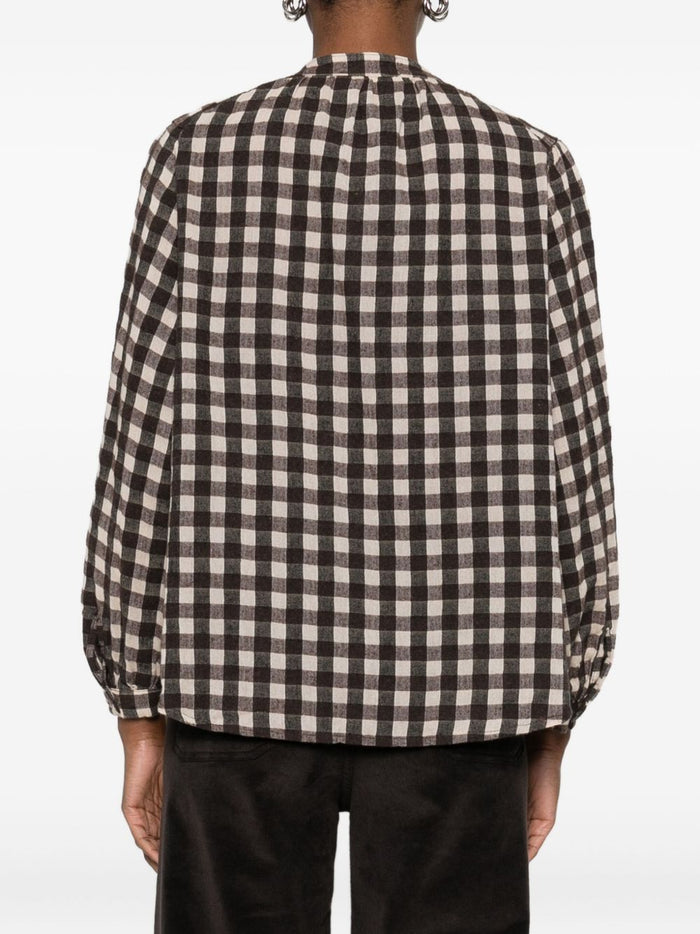 Braune Damenbluse von Maison Hotel 4