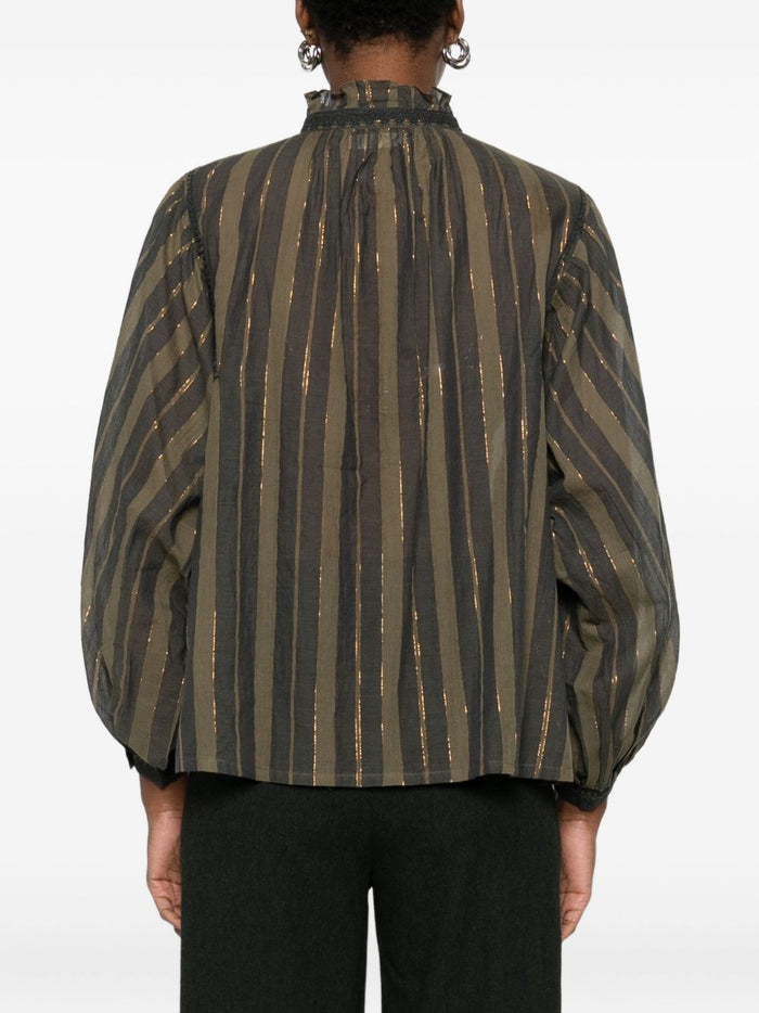 Grüne Damenbluse von Maison Hotel 2