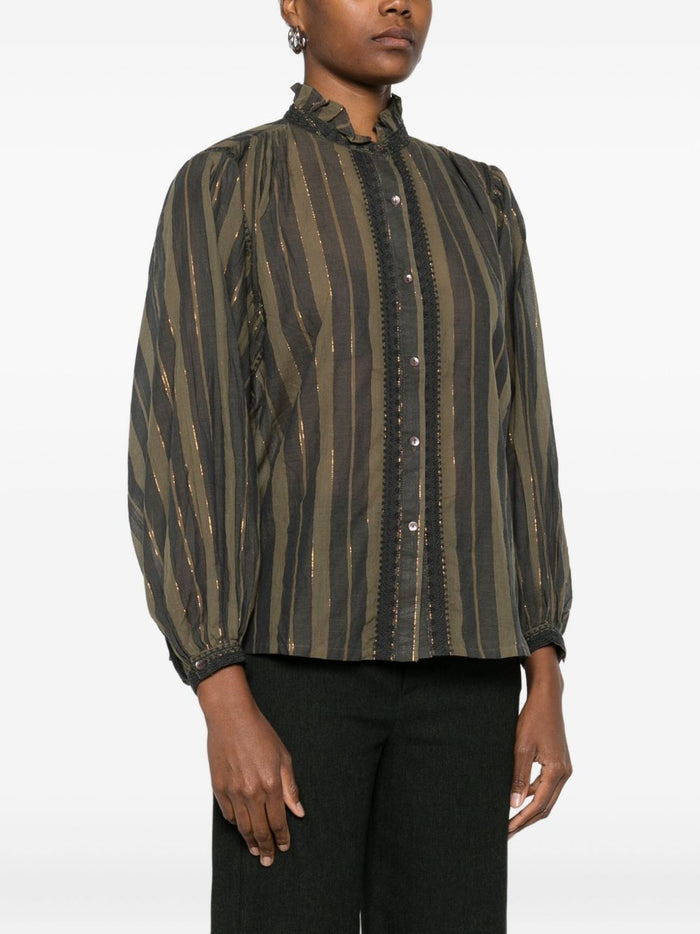 Grüne Damenbluse von Maison Hotel 3