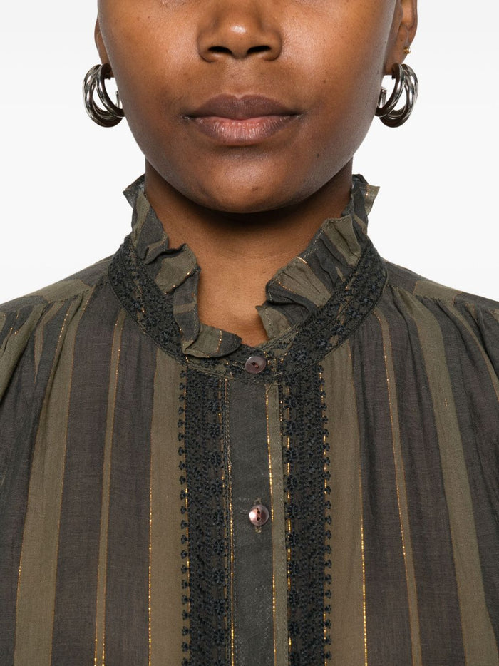 Grüne Damenbluse von Maison Hotel 5