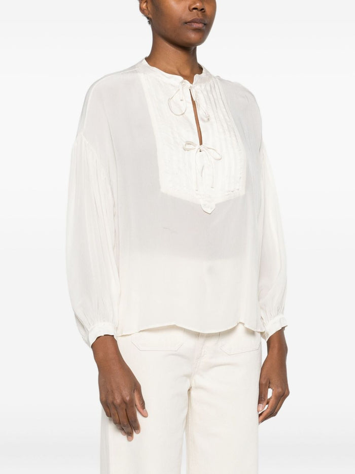 Maison Hotel Blusa Bianco Donna 3