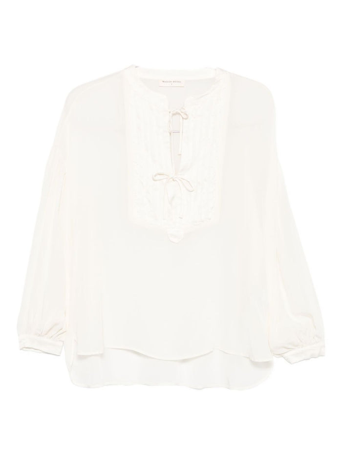 Maison Hotel Blusa Bianco Donna 1