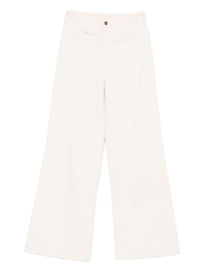 Beige Damenhose von Maison Hotel 1