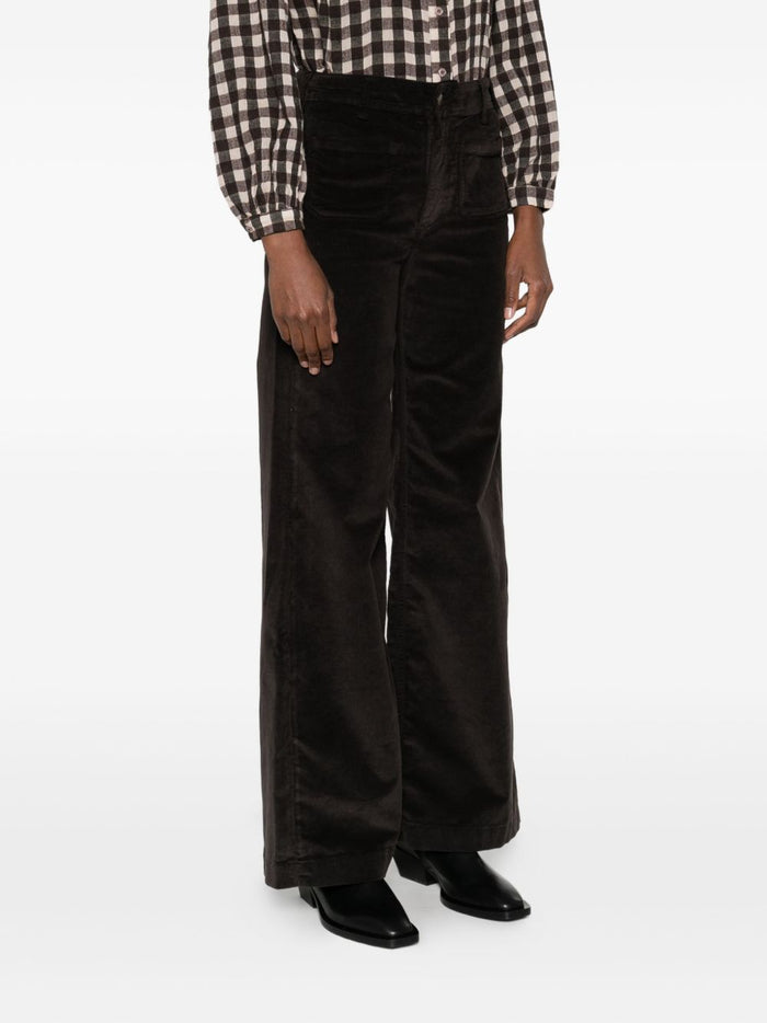 Braune Damenhose von Maison Hotel 2