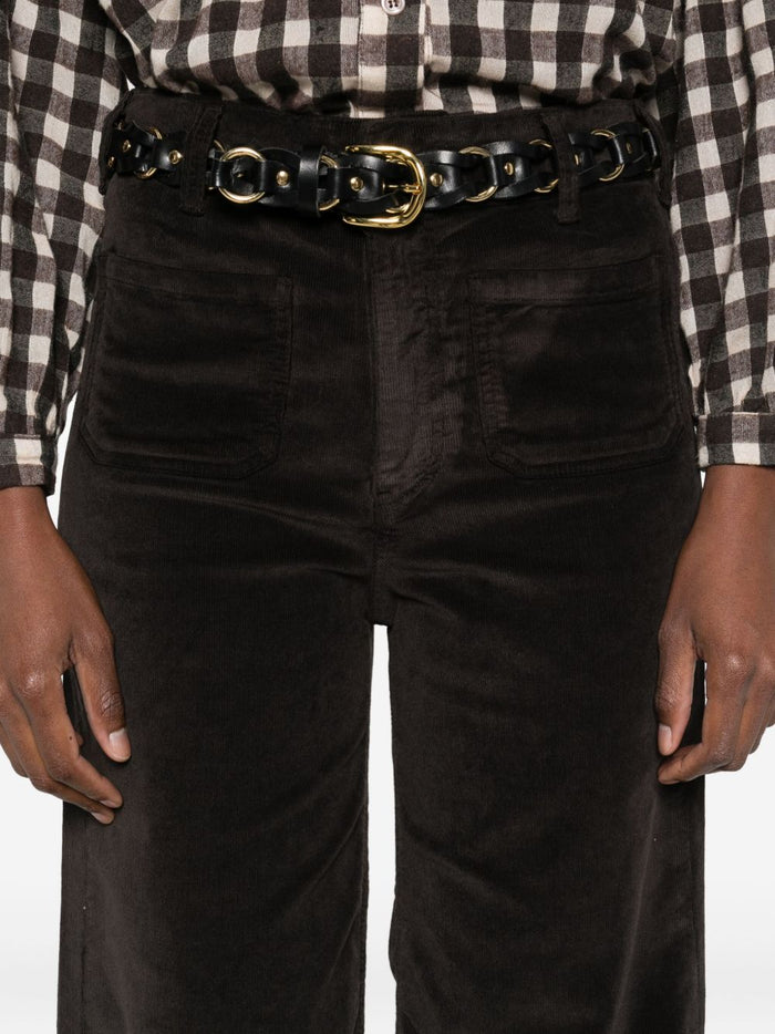 Braune Damenhose von Maison Hotel 4