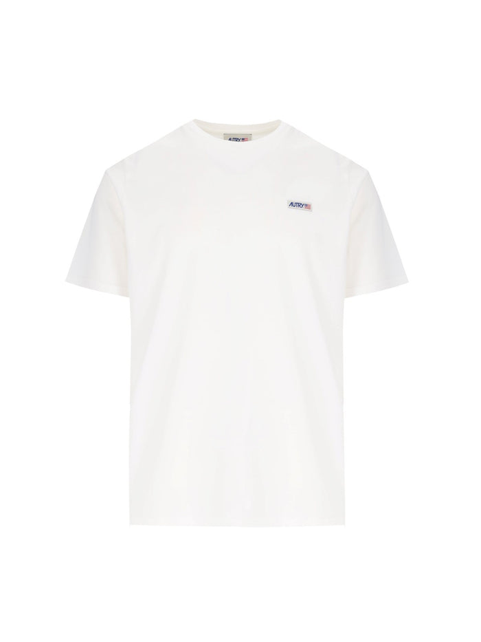 Autry T-shirt Bianco Uomo Patch Logo 1