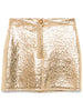 Alysi Women's Gold Skirt Metallic Effect 1